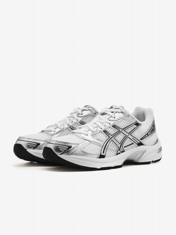 Zapatillas Running Urbanas GEL 1130 Blancas y Plateadas– Estilo Retro Deportivo - Imagen 2
